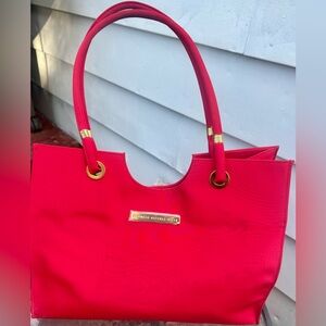 Giorgio Beverly Hills Crimson Tote Bag w/ gold hardware• New•